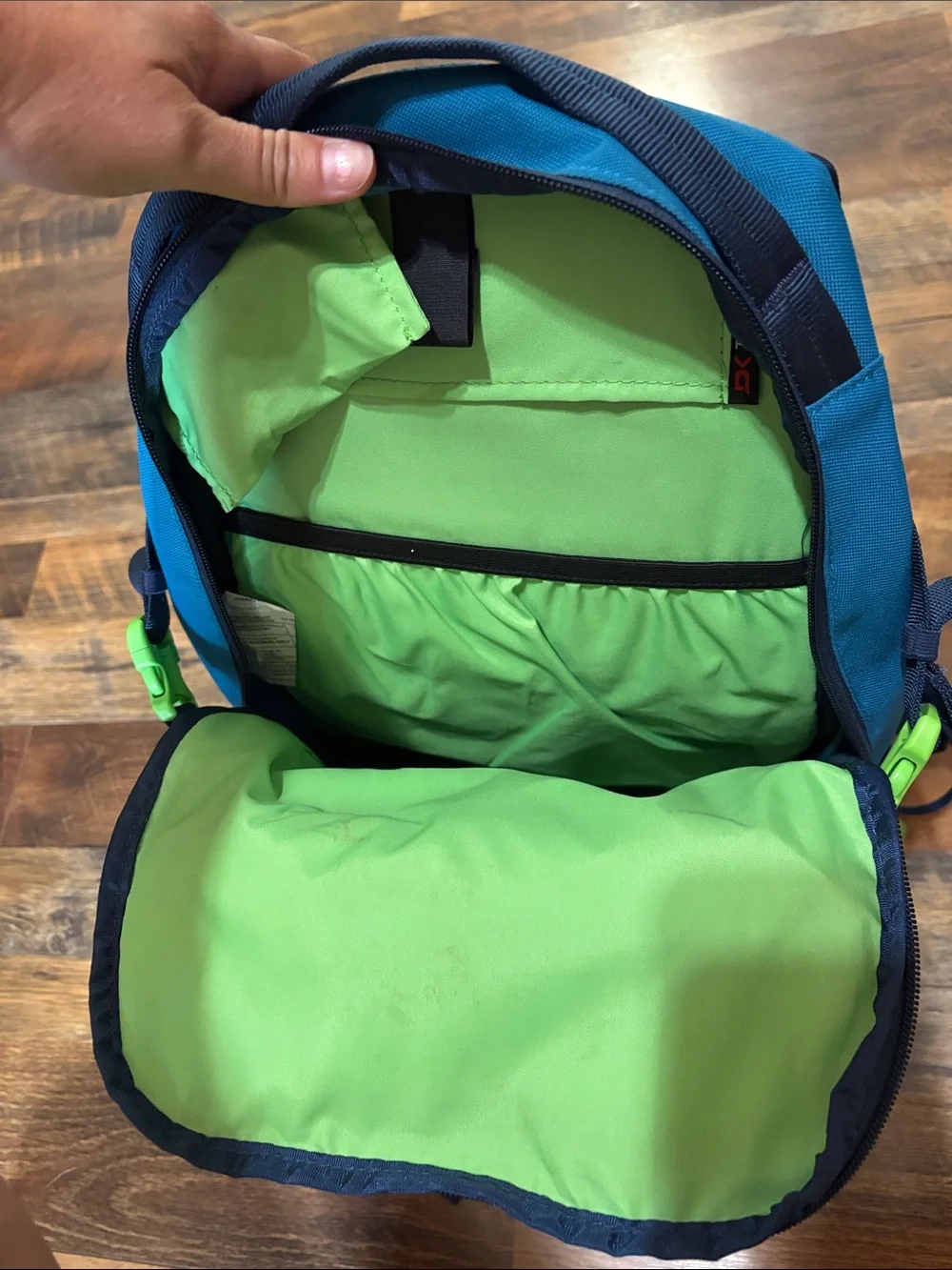 Dakine Heli‎ Pro 20L backpack featuring a Deschutes Brewery logo